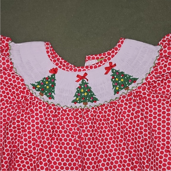 Classic Whimsy Smocked Christmas Dress🎄🎅🏽 - Picture 2 of 7